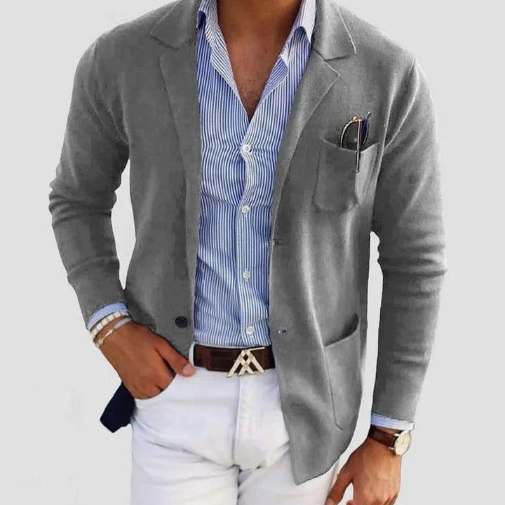 Douglas | Men's Slim Fit Blazer Notch Lapel Button-Front Sport Coat