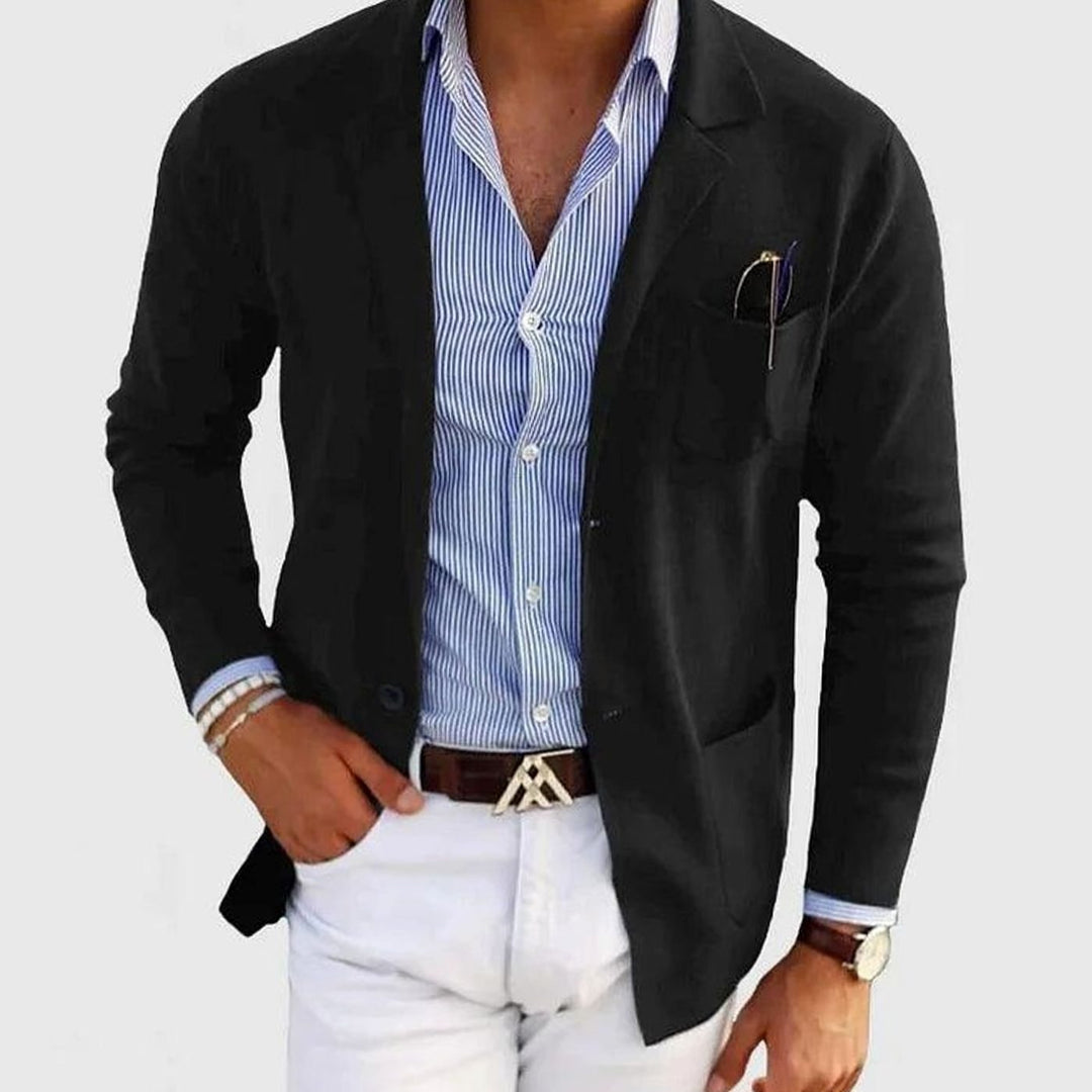 Douglas | Men's Slim Fit Blazer Notch Lapel Button-Front Sport Coat