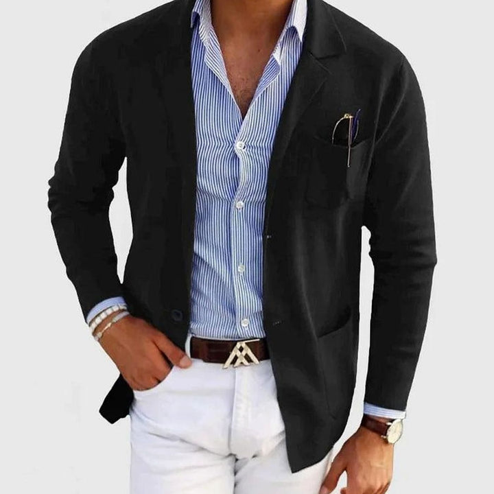 Douglas | Men's Slim Fit Blazer Notch Lapel Button-Front Sport Coat