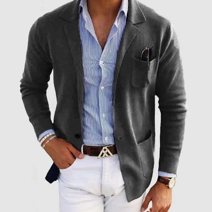 Douglas | Men's Slim Fit Blazer Notch Lapel Button-Front Sport Coat
