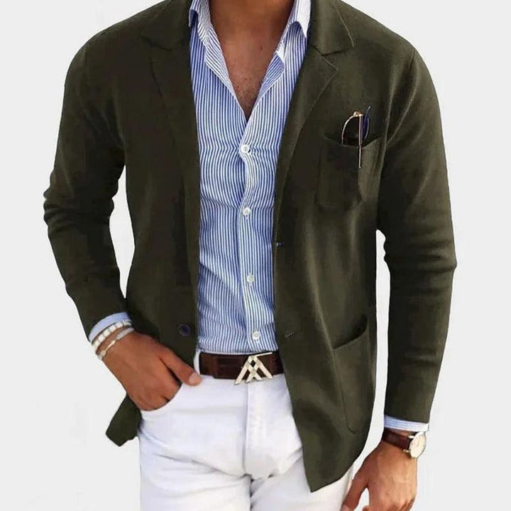 Douglas | Men's Slim Fit Blazer Notch Lapel Button-Front Sport Coat