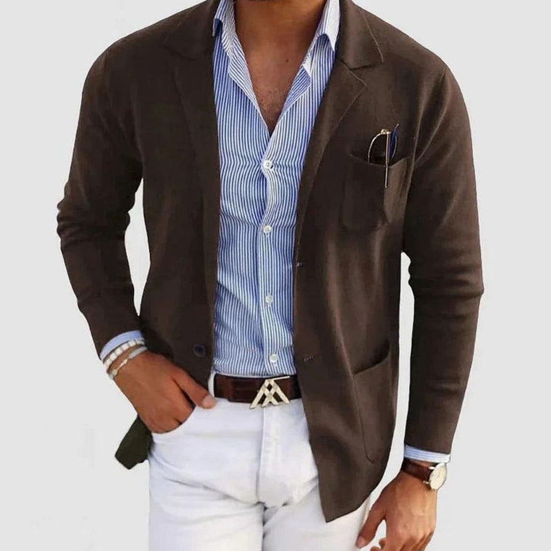 Douglas | Men's Slim Fit Blazer Notch Lapel Button-Front Sport Coat