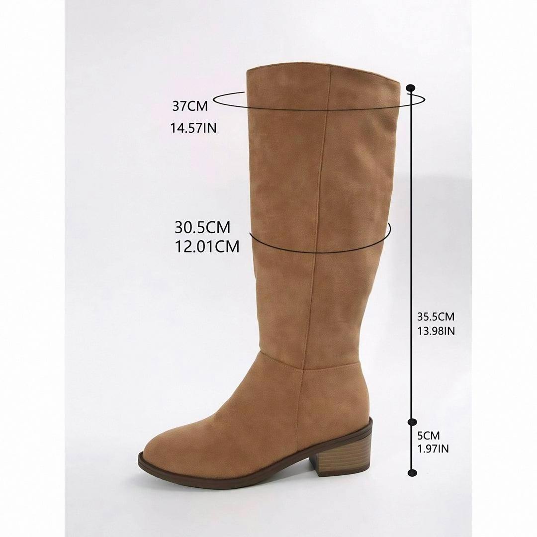Boots For Women | Knee-High Rounded Toe