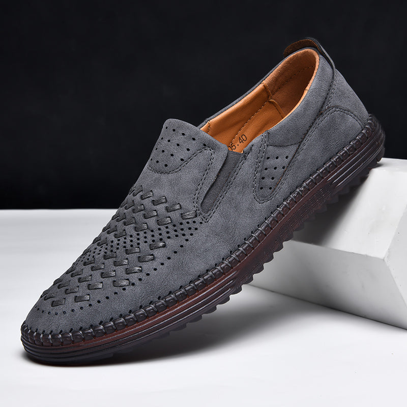 Men's Loafers | Perforated Textured Upper