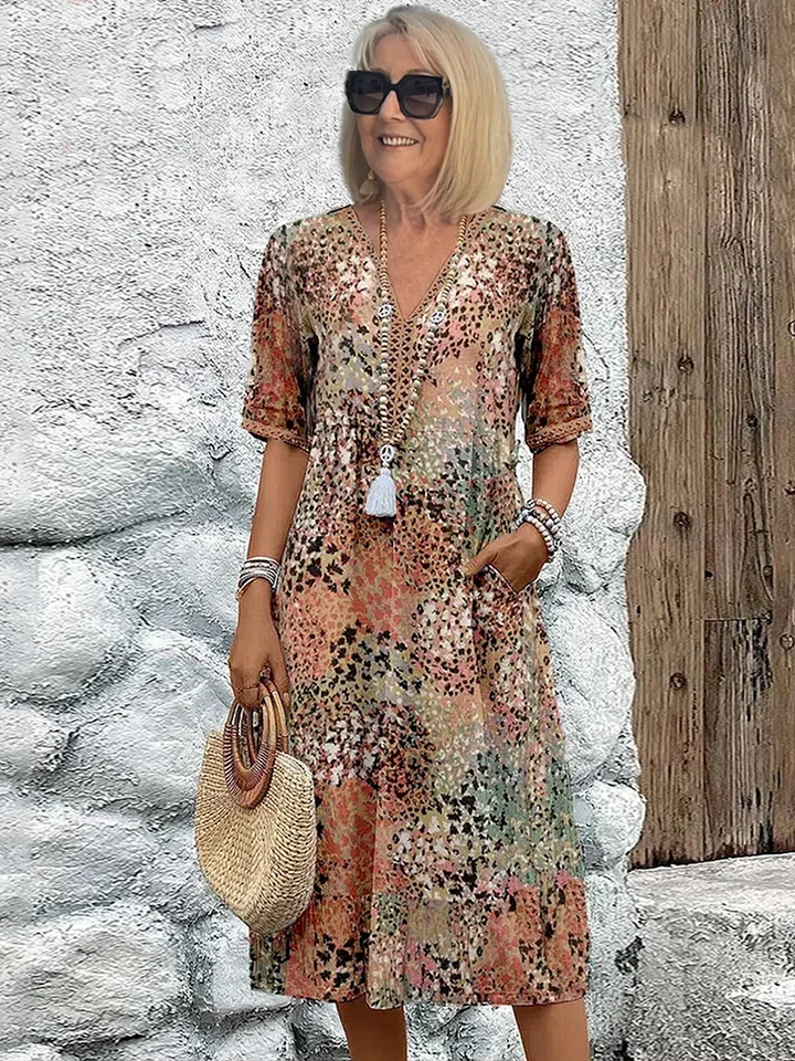 Women's Dress | Multicolor Short Sleeves