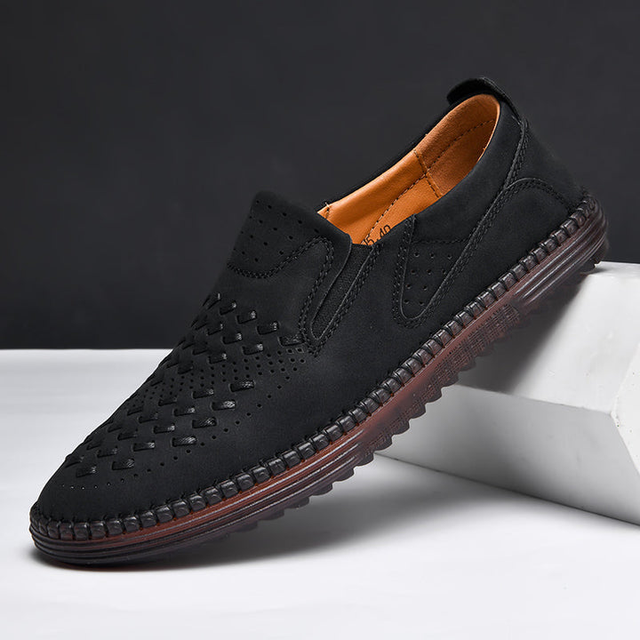 Men's Loafers | Perforated Textured Upper