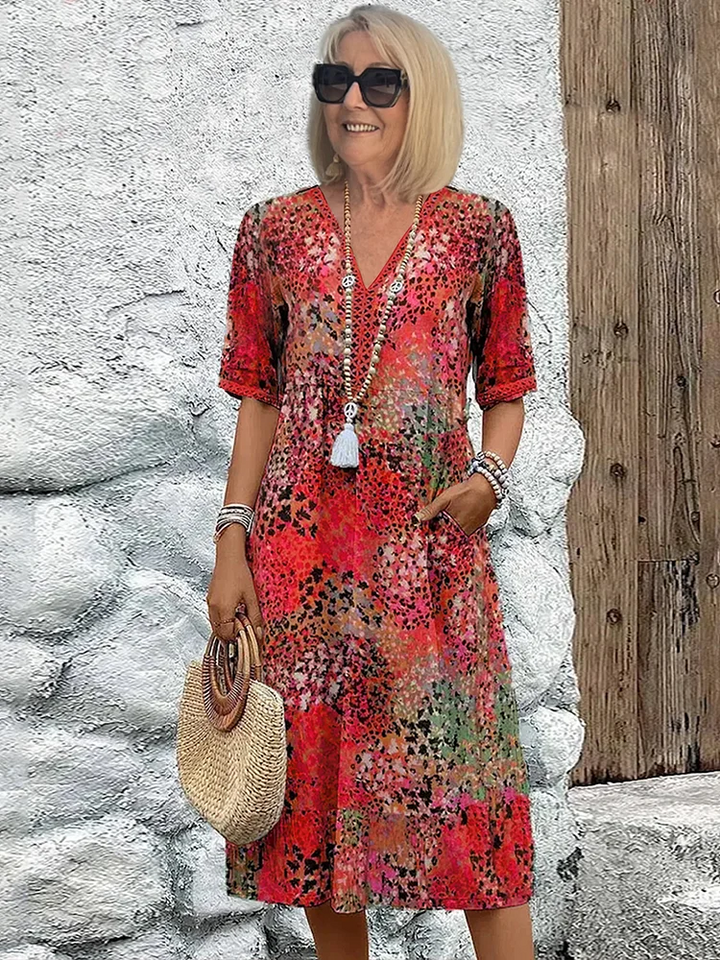 Women's Dress | Multicolor Short Sleeves