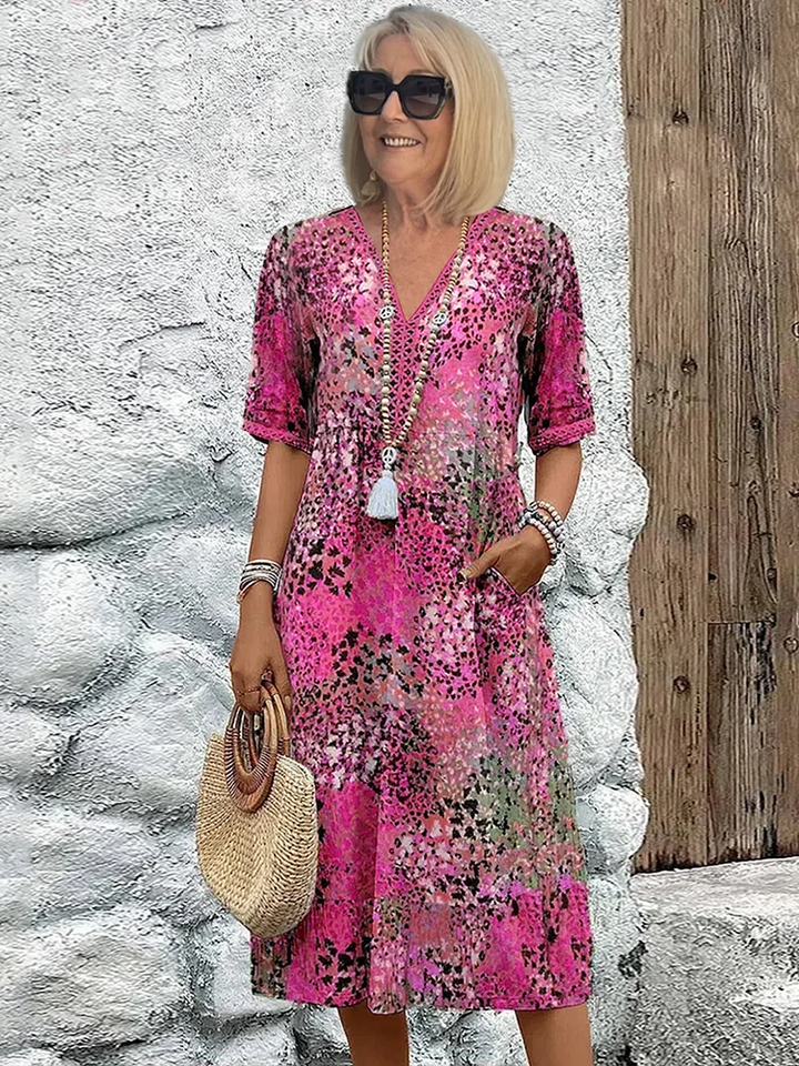 Women's Dress | Multicolor Short Sleeves