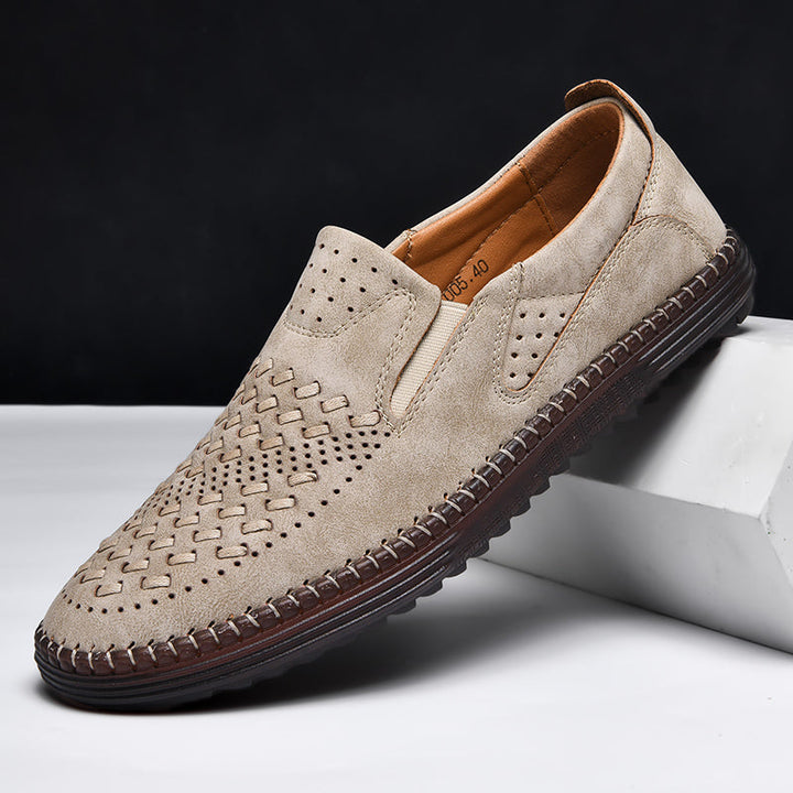 Men's Loafers | Perforated Textured Upper