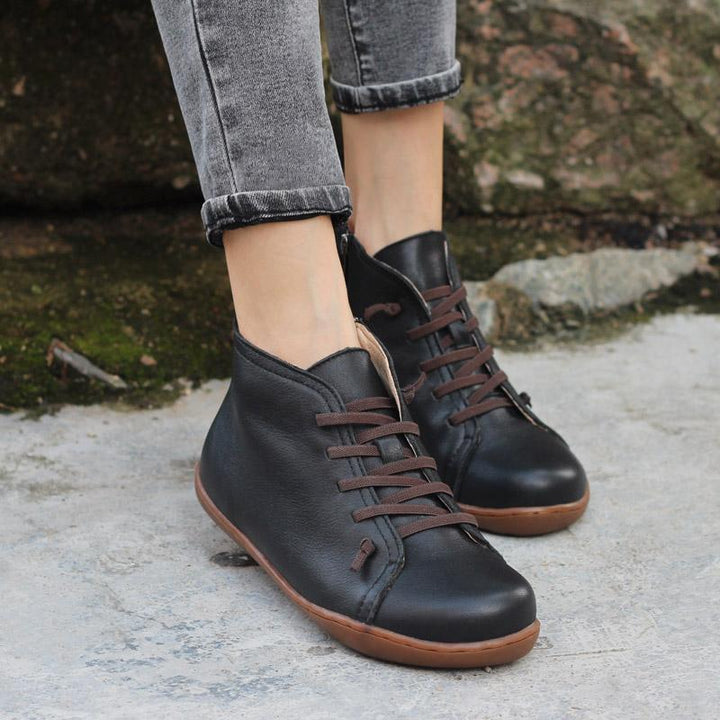 Boots for Women | Side Zipper Flat