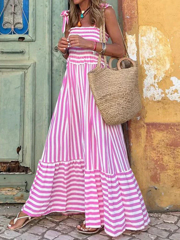 Women's Sumer Dress | Striped Pattern Maxi