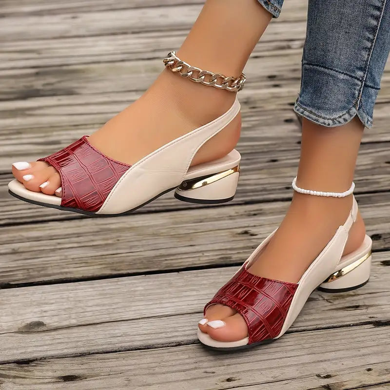 Sandals For Women | Wide Front Strap Slingback