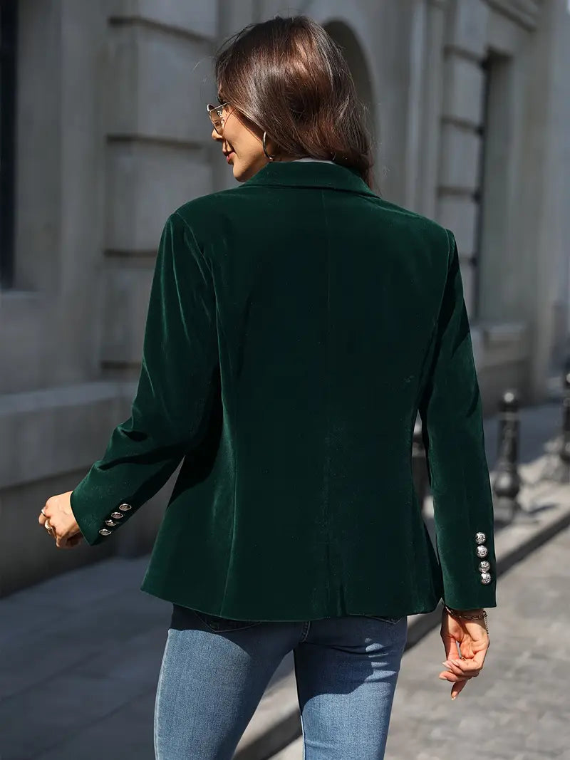 Women's Blazer | Single Button Notched Lapel
