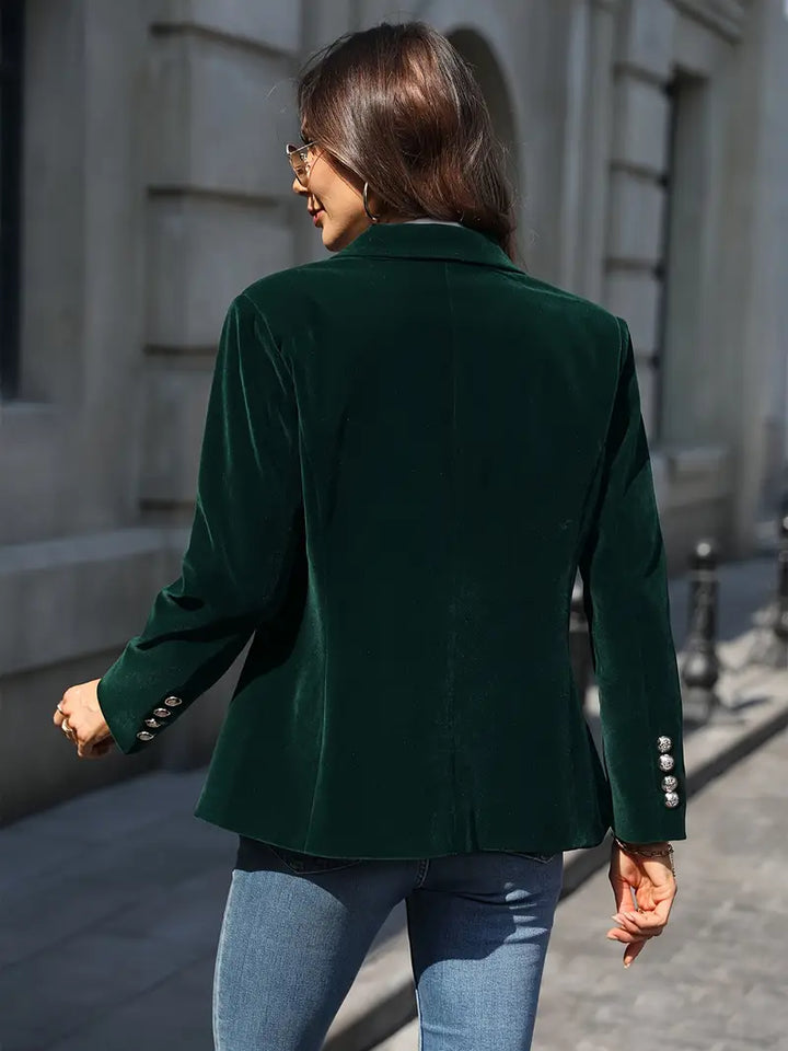 Women's Blazer | Single Button Notched Lapel
