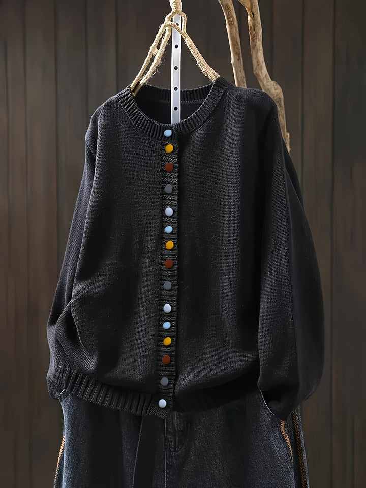 Women’s Cardigan | Colorful Button Front Closure