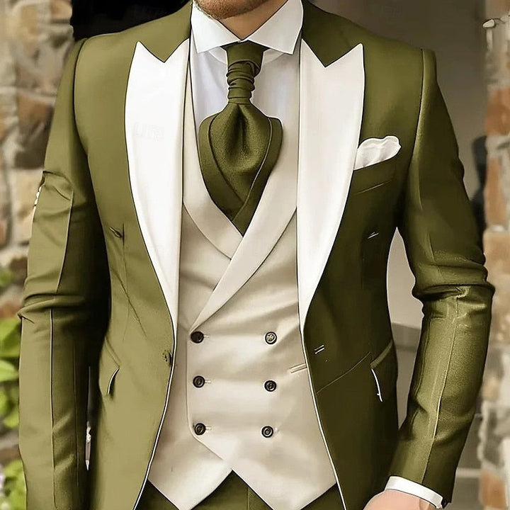 Elijah | Tailored Peak-Lapel Three-Piece Set
