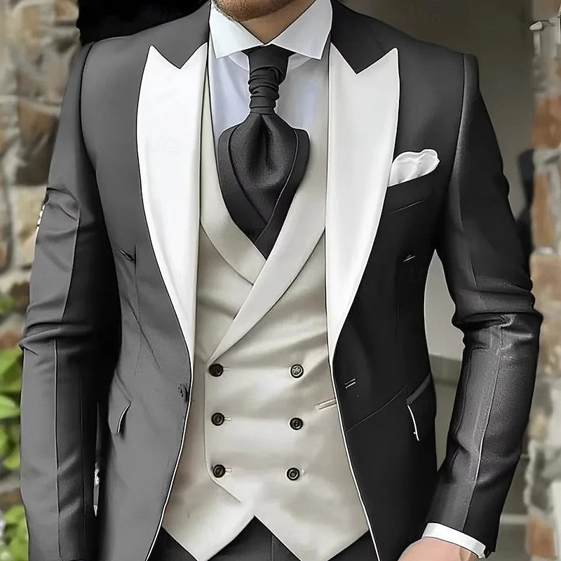 Elijah | Tailored Peak-Lapel Three-Piece Set