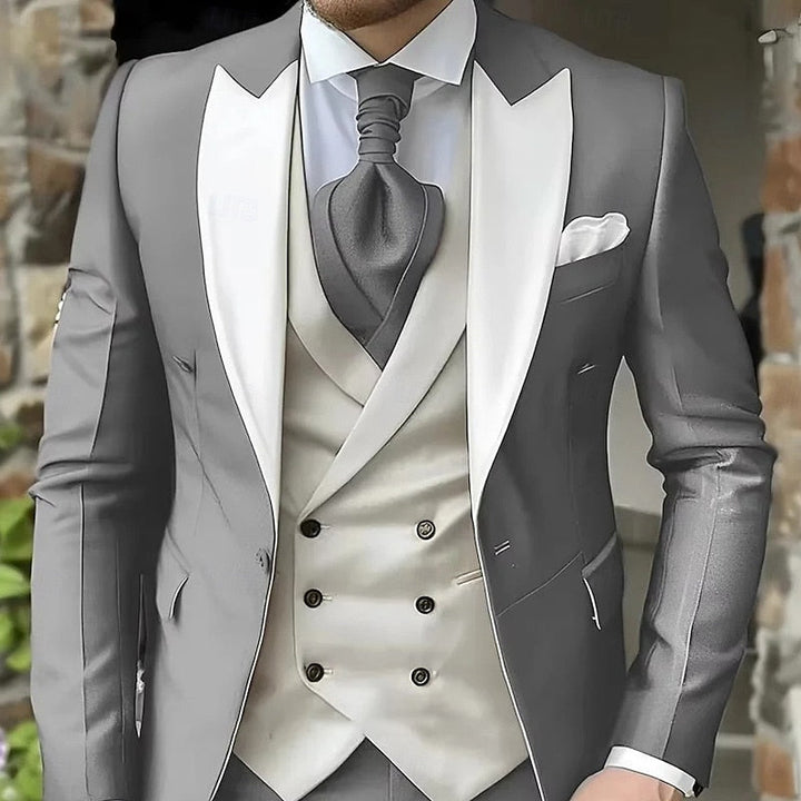 Elijah | Tailored Peak-Lapel Three-Piece Set