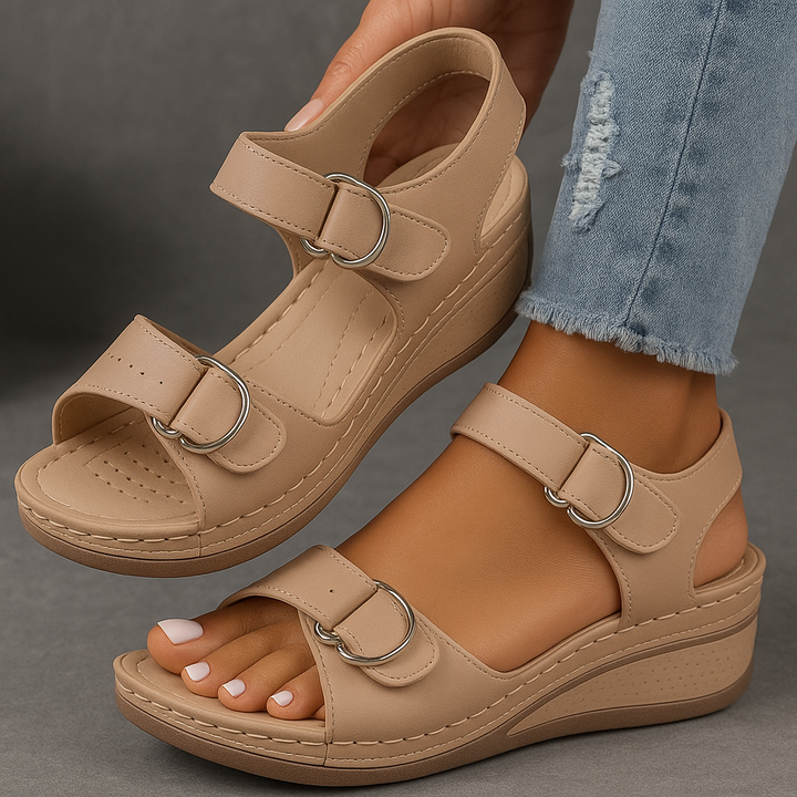 Sandals For Women | Hook And Loop Strap Platform