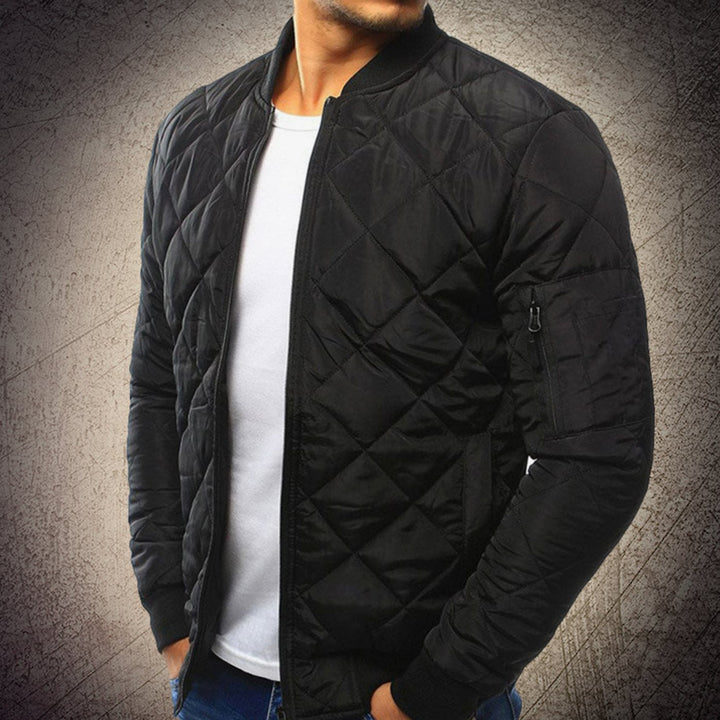 Errol | Men's Quilted Lightweight Zip-Up Bomber Jacket