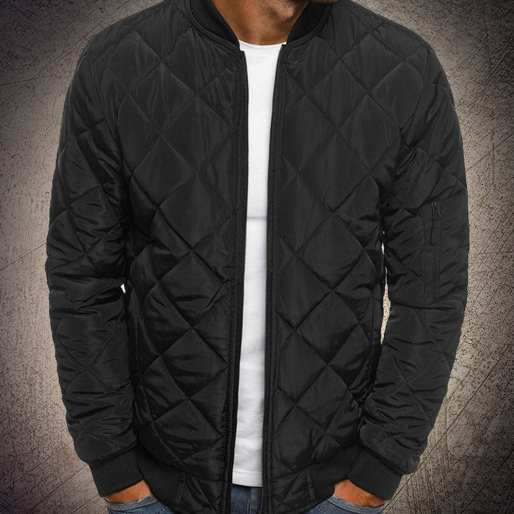 Errol | Men's Quilted Lightweight Zip-Up Bomber Jacket