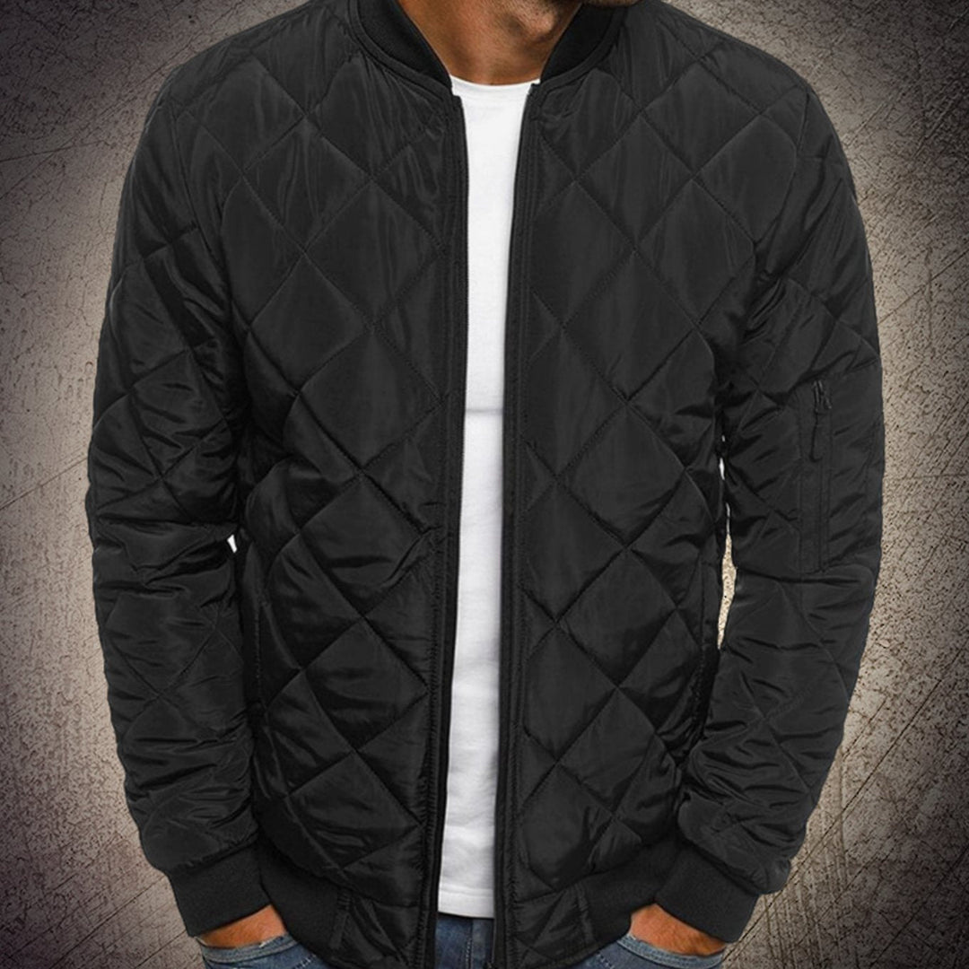 Errol | Men's Quilted Lightweight Zip-Up Bomber Jacket