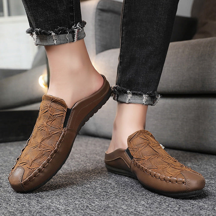 Men's Comfortable Loafers | Casual Embossed Mule