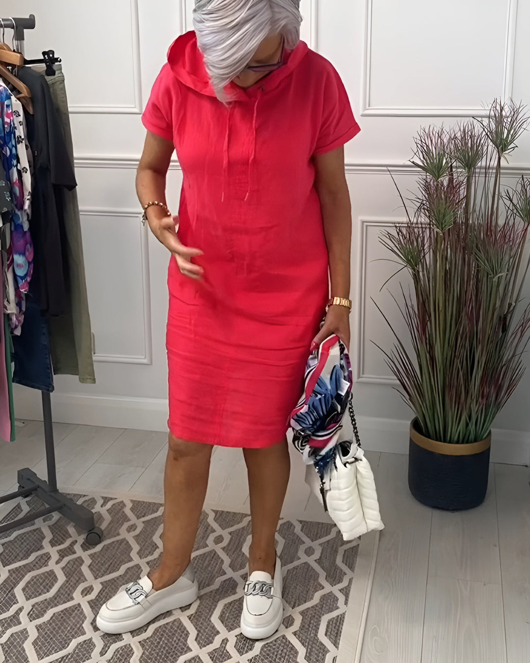 Women’s Dress | Short Sleeve Casual Knee Length