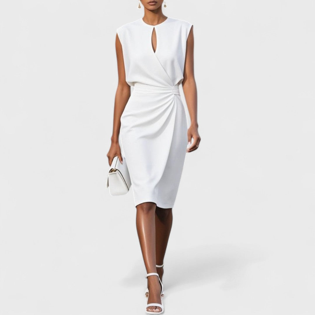 Women’s Dress | Sleeveless Keyhole Midi