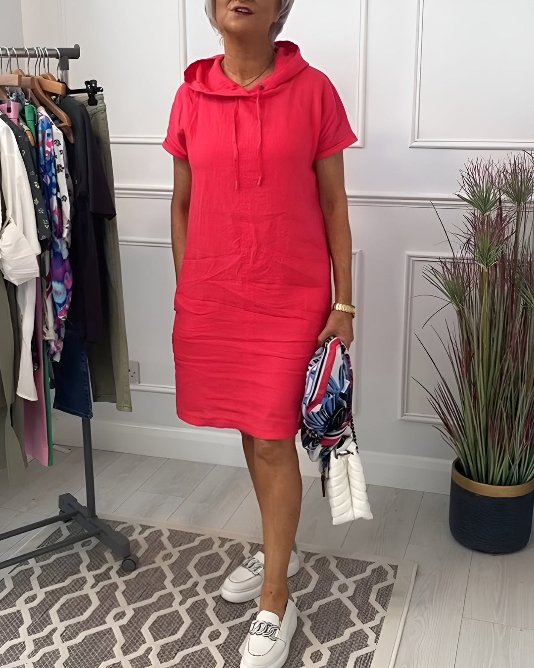 Women’s Dress | Short Sleeve Casual Knee Length