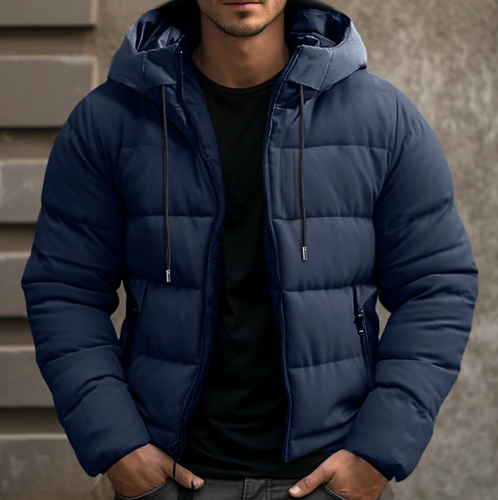 Frederick | Men's Quilted Winter Jacket with Hood and Warm Lining