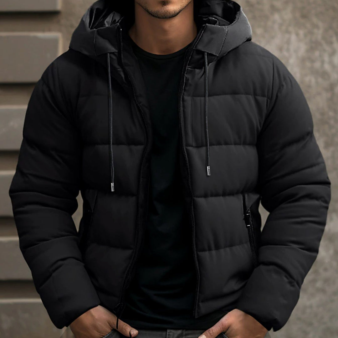Frederick | Men's Quilted Winter Jacket with Hood and Warm Lining