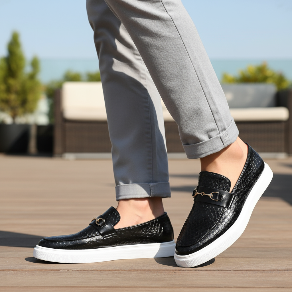 Men’s Loafers | Textured Slip-On Upper