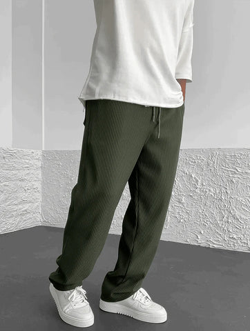 Men’s Lounge Pants | Vertical Stripe Wide Leg