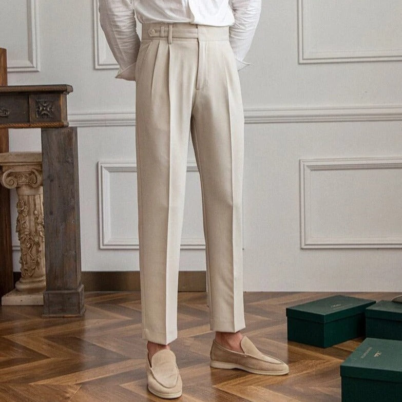 Gene | Men's Straight-Cut Dress Pants with Pockets