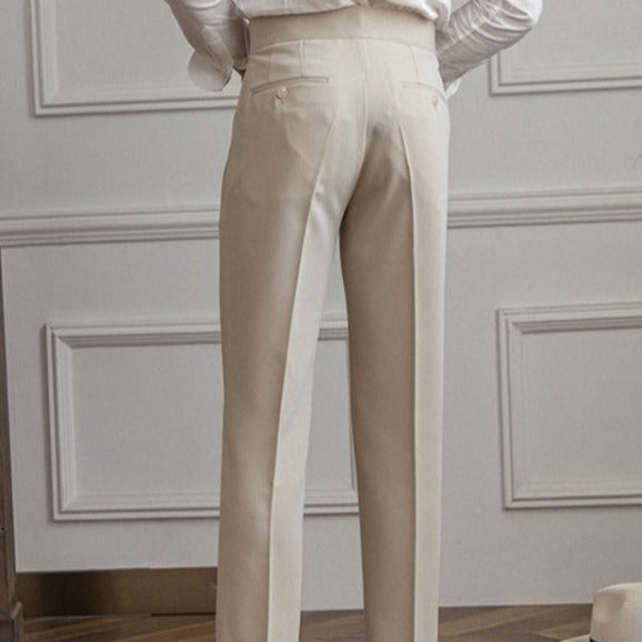 Gene | Men's Straight-Cut Dress Pants with Pockets