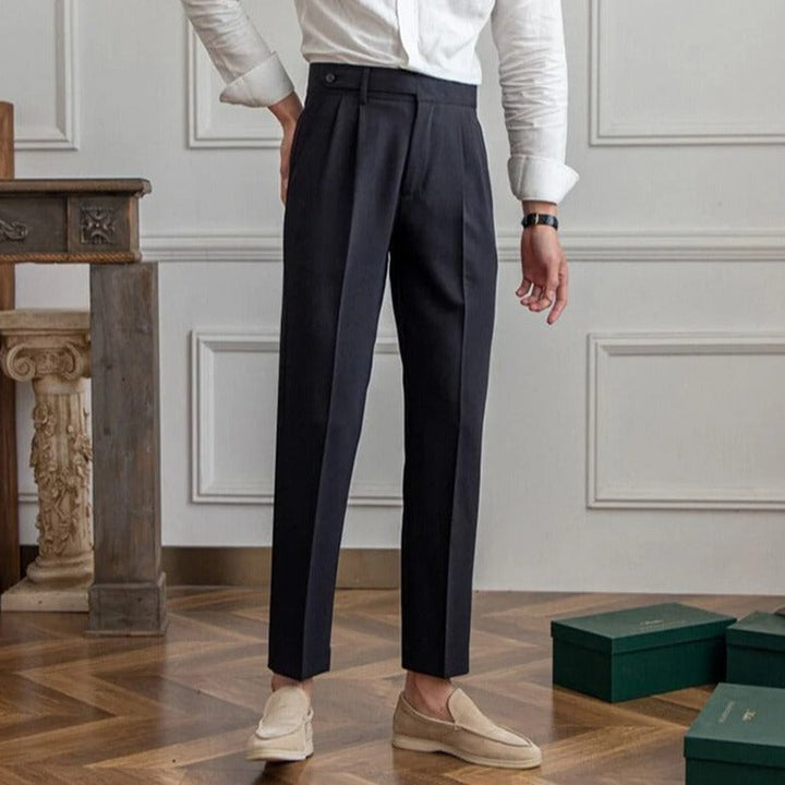Gene | Men's Straight-Cut Dress Pants with Pockets