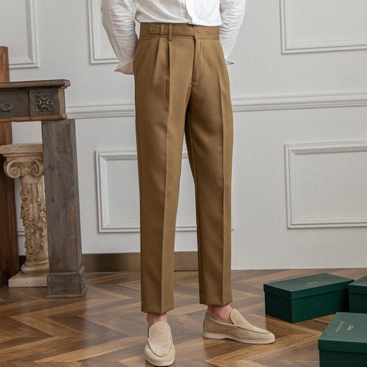 Gene | Men's Straight-Cut Dress Pants with Pockets