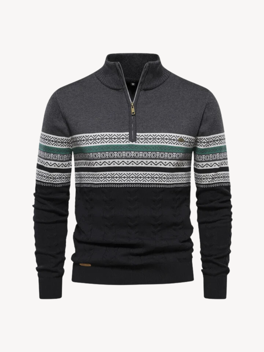 Giles | Clark Quarter Zip Sweater