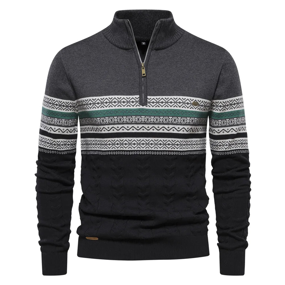 Giles | Clark Quarter Zip Sweater