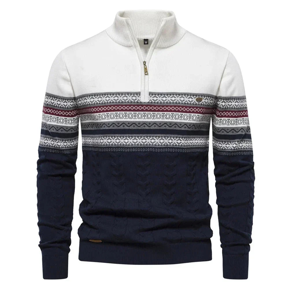 Giles | Clark Quarter Zip Sweater