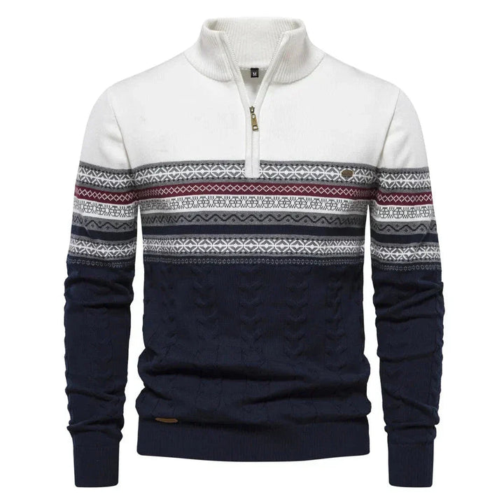 Giles | Clark Quarter Zip Sweater