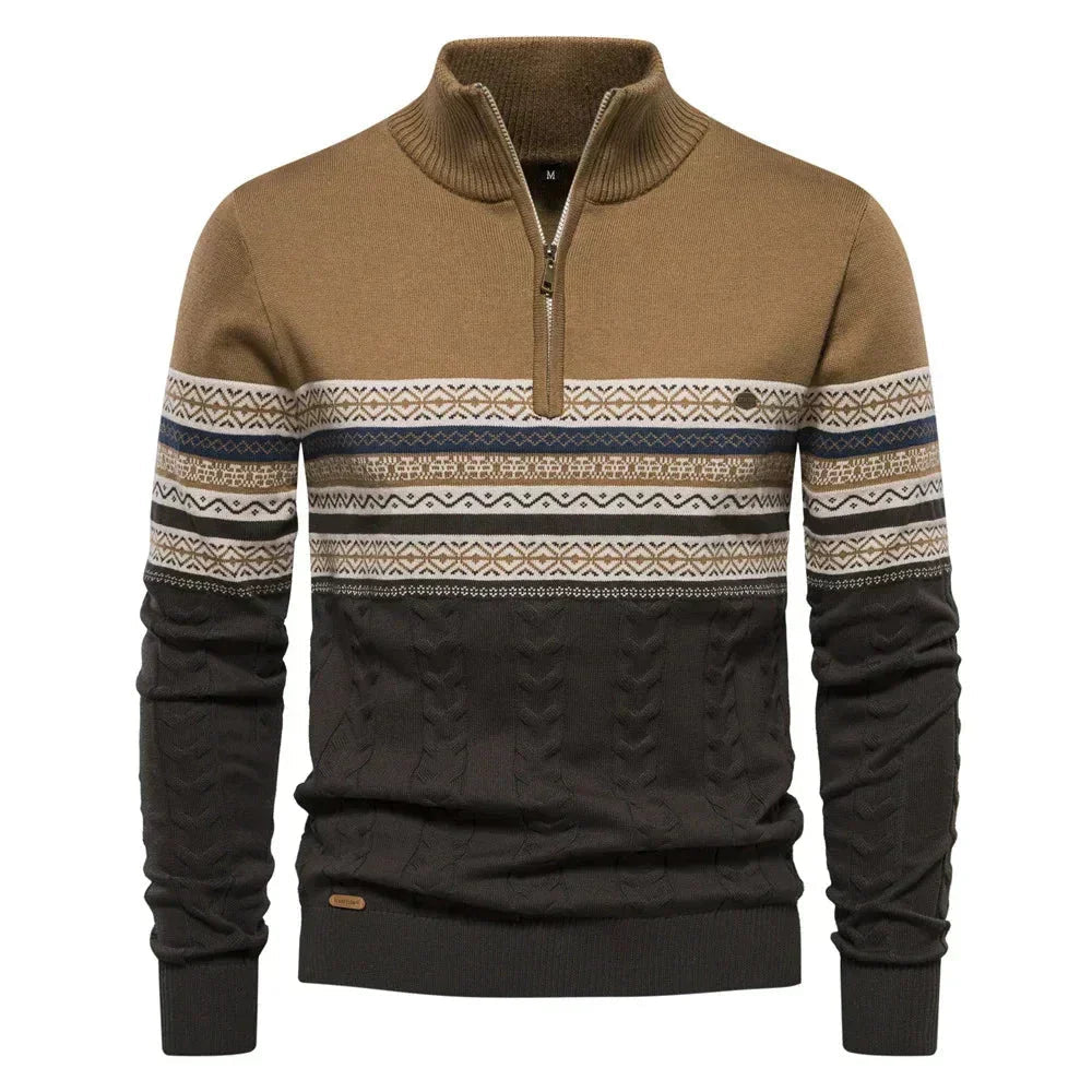 Giles | Clark Quarter Zip Sweater
