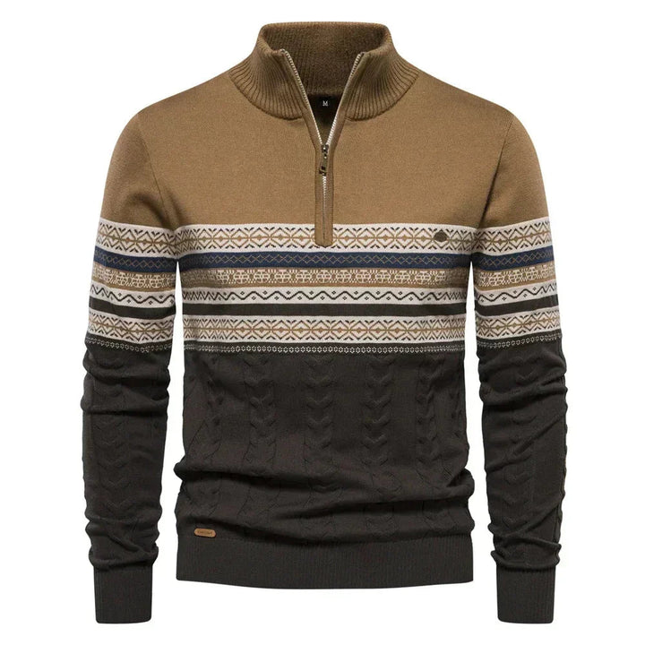 Giles | Clark Quarter Zip Sweater