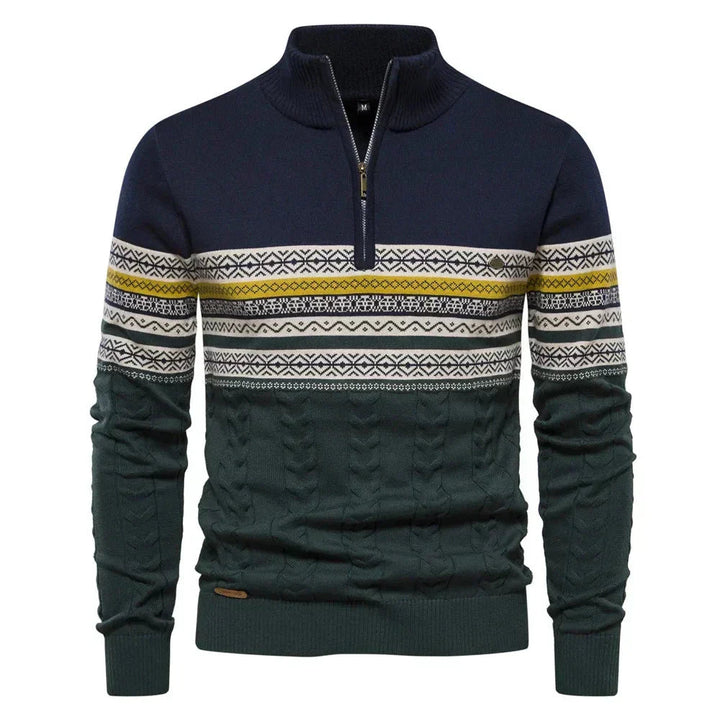 Giles | Clark Quarter Zip Sweater