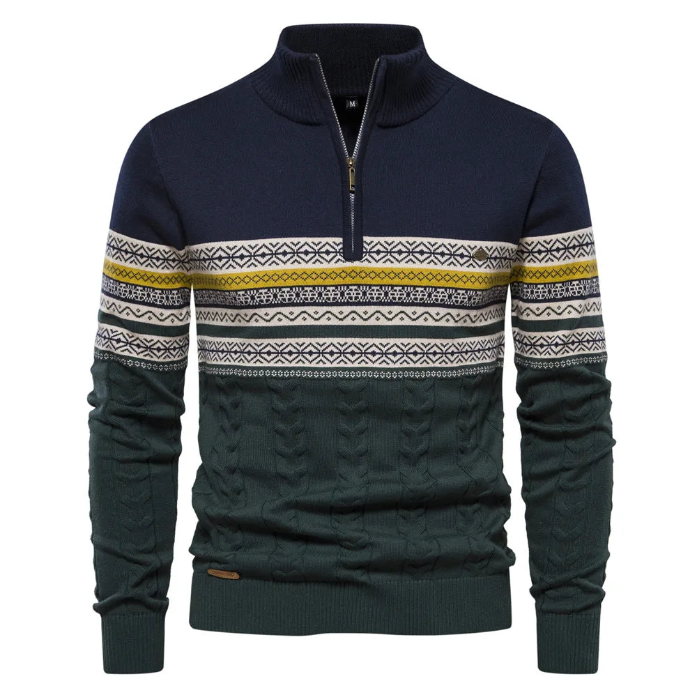 Giles | Clark Quarter Zip Sweater
