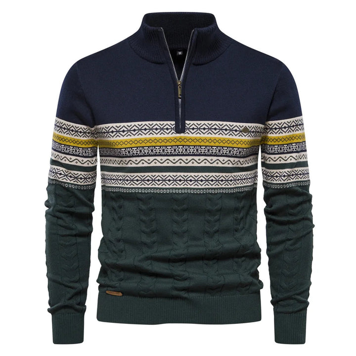 Giles | Clark Quarter Zip Sweater
