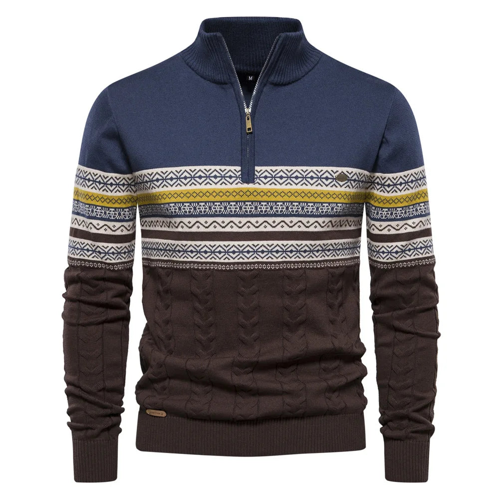 Giles | Clark Quarter Zip Sweater