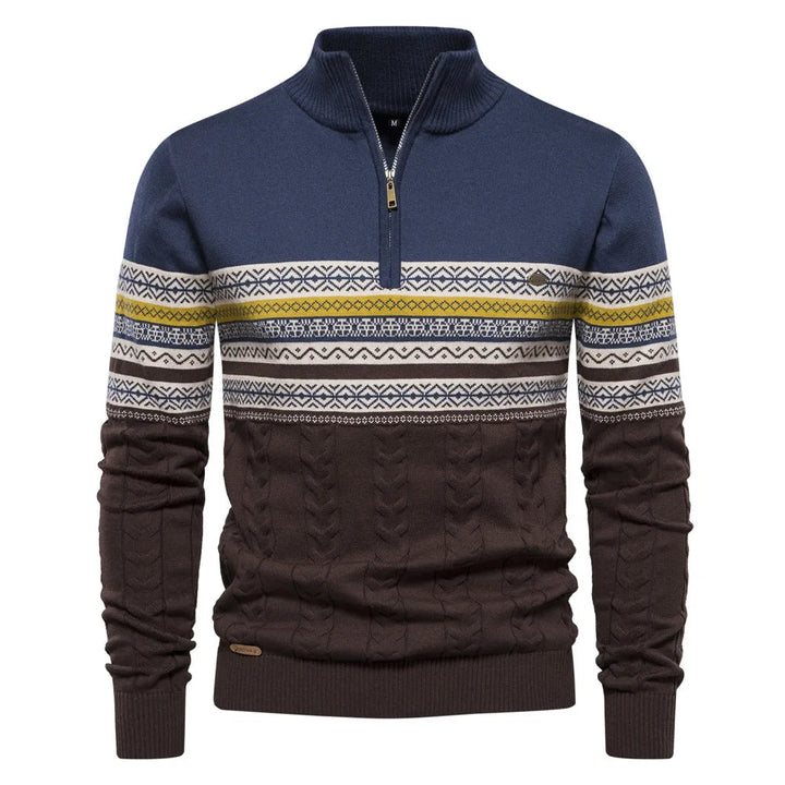 Giles | Clark Quarter Zip Sweater