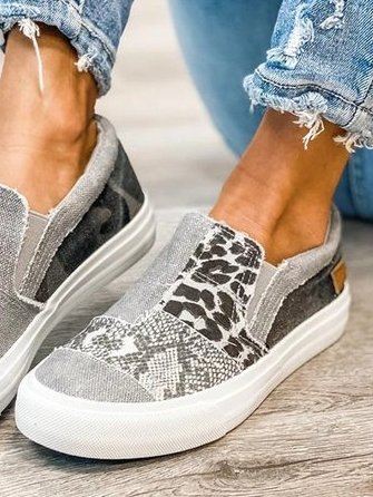 Loafers for Women | Patchwork Style Slip-On